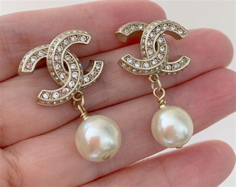 chanel ear studs price|vintage chanel stud earrings.